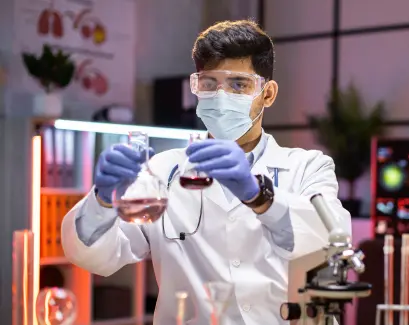 Scientist working in a laboratory